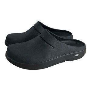 Oofos Oocloog Clog Unisex Mens 9 Women 11 Black Clog Recovery Slip On Shoes